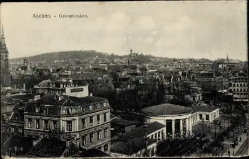 Ak Aachen, Gesamtansicht