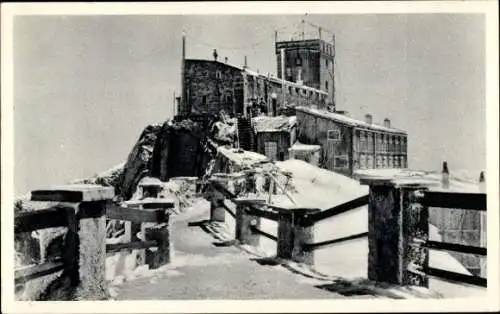 Ak Zugspitze, Münchner Haus, Gipfelstation der Zugspitzbahn