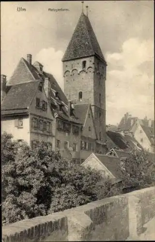 Ak Ulm an der Donau, Metzgerturm