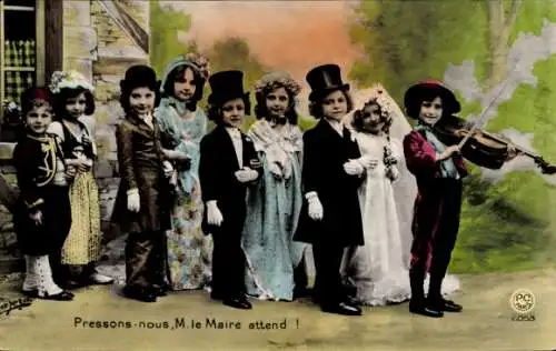 Ak Kinder als Erwachsene, Hochzeit