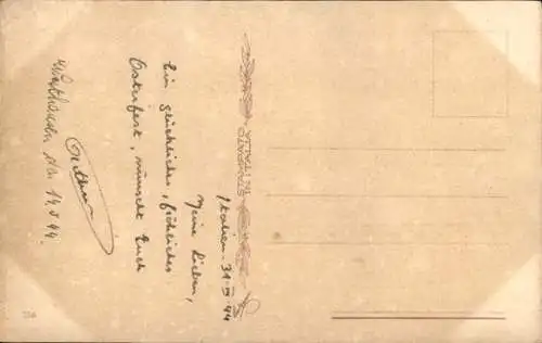 Ak Glückwunsch Ostern, Engel, Kinder, Küken