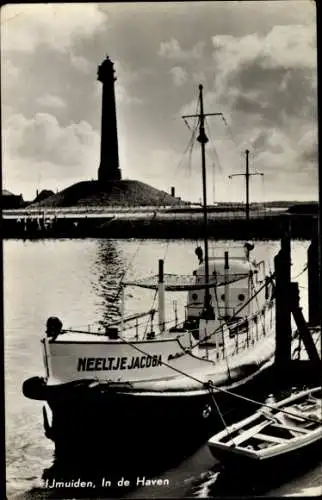 Ak IJmuiden Ymuiden Velsen Nordholland, Hafen, Boot Neeltje Jacoba