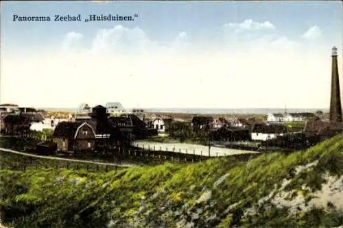 Ak Huisduinen Den Helder Nordholland Niederlande, Seebad, Leuchtturm