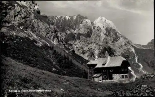 Ak Liesing Lesachtal Kärnten, Karnische Alpen, Hochweißsteinhaus