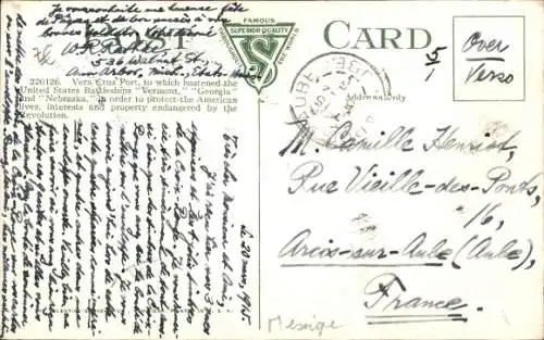 Ak Veracruz Mexico, Hafen, Dampfschiffe