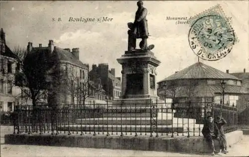 Ak Boulogne sur Mer Pas de Calais, Monument