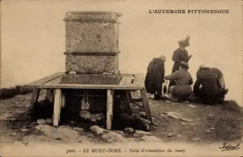 Ak Le Mont Dore Puy de Dôme, Table d'orientation du Sancy