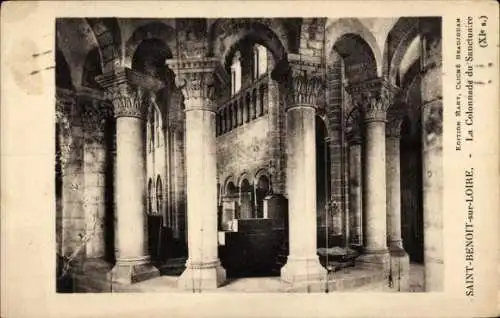 Ak Saint Benoît sur Loire Loiret, Die Kolonnade des Heiligtums