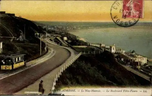 Ak Sainte Adresse Seine Maritime, Nice Havrais, Boulevard Felix Faure