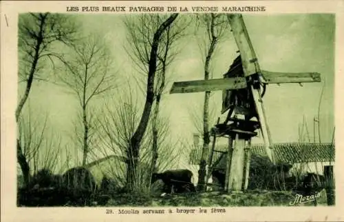 Ak Vendée, Moulin servant a broyer les feves