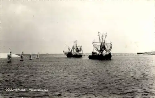 Ak Colijnsplaat Zeeland, Fischerboote