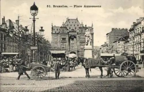 Ak Brüssel Brüssel, Place Anneessens