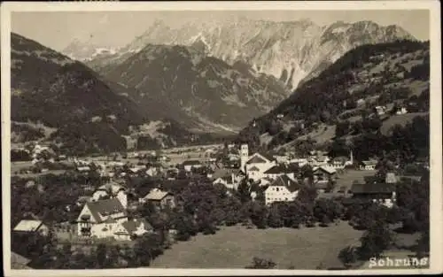 Foto Ak Schruns Vorarlberg, Gesamtansicht