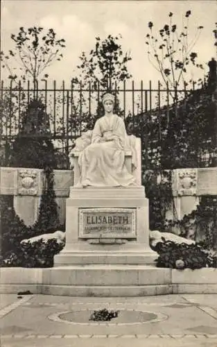Ak Wien 1, Volksgarten, Denkmal Elisabeth Kaiserin von Österreich, Sisi