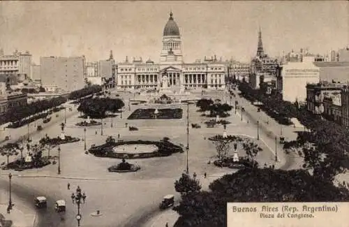 Ak Buenos Aires Argentinien, Plaza del Congreso