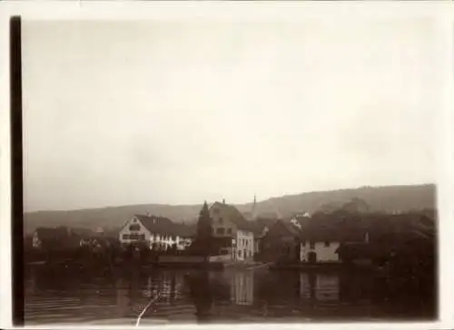 Foto Ak Schweiz, Ort am Zürichsee, Teilansicht