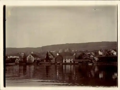 Foto Ak Schweiz, Ort am Zürichsee, Teilansicht
