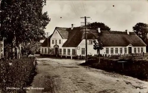 Ak Stenderup Toftlund Sogn Dänemark, Altes Gasthaus