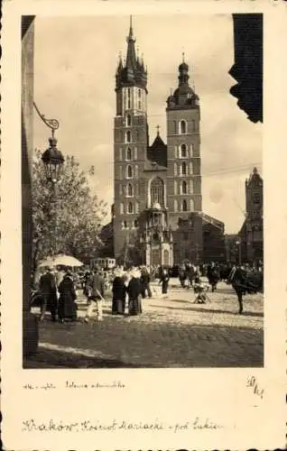 Ak Kraków Krakau Polen, Marienkirche