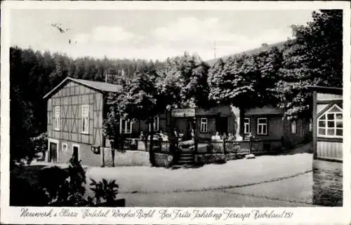 Ak Neuwerk Rübeland Oberharz am Brocken, Gasthof zum weißen Rößl, Bes. Fritz Jährling