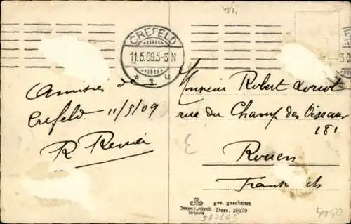 Ak Krefeld am Niederrhein, Rheinstraße, Geschäfte