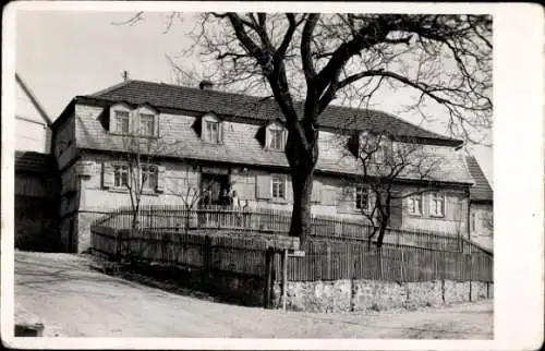 Foto Ak Obereschenbach Hammelburg in Unterfranken, Wirtschaft, Kolonialwarenhandlung