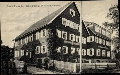 Ak Wörnersberg im Nordschwarzwald, Gasthof zum Anker, Außenansicht