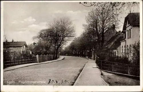 Ak Egeln im Salzlandkreis, Magdeburger Straße