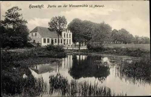 Ak Havetoft in Schleswig Holstein, Partie an der Wassermühle