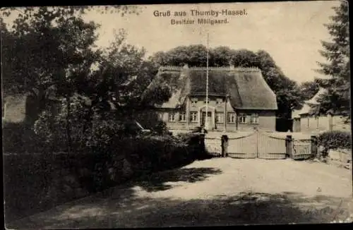 Ak Thumby Hassel in Schleswig Holstein, Herrenhaus