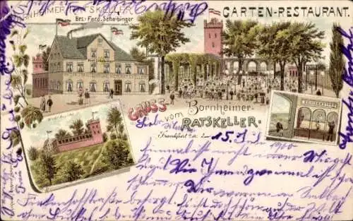 Litho Bornheim Frankfurt am Main, Bornheimer Ratskeller