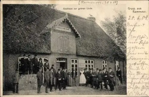 Ak Hammoor in Schleswig Holstein, Gasthaus zur grünen Linde