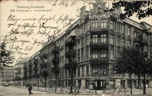 Ak Hamburg Eimsbüttel, Ecke Osterstraße und Treschkowstraße