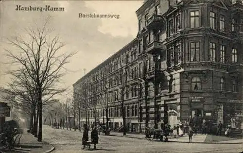 Ak Hamburg Mitte Hamm, Borstelmannsweg