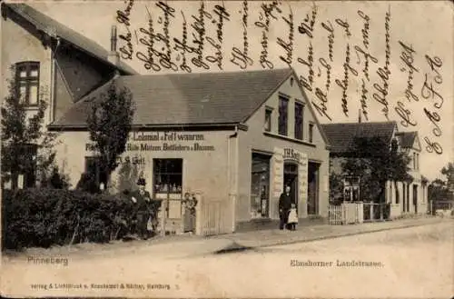 Ak Pinneberg in Holstein, Elmshorner Landstraße, Kolonialwarenhandlung