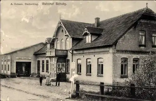 Ak Schuby in Schleswig Holstein, Gasthaus Deckerkrug