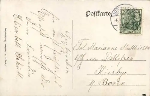 Ak Neukirchen Steinbergkirche in Angeln, Gasthof