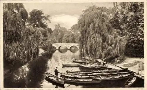 Ak Cambridge Ostengland, Trinity-College, Bridge