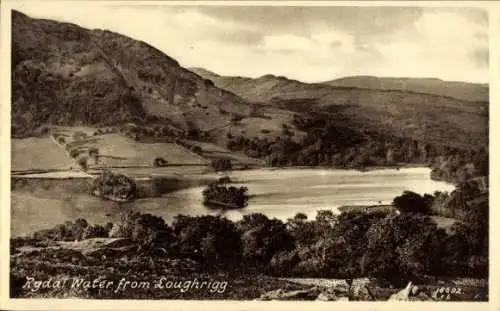 Ak Lake District Cumbria England, Rydal Water, Loughrigg