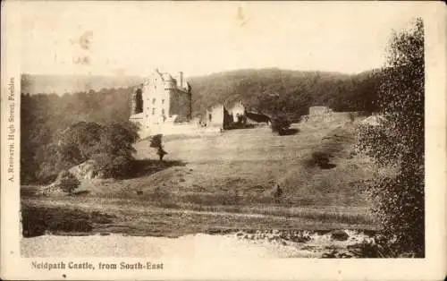 Ak Peebles Schottland, Neidpath-Castle