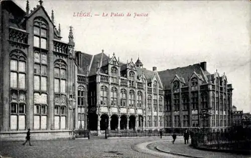 Ak Lüttich Lüttich Wallonien, Das Gerichtsgebäude