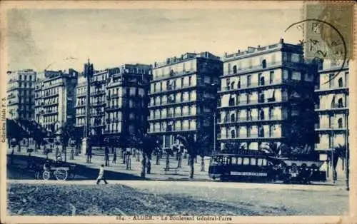 Ak Algier Algier Algerien, Boulevard General-Farre