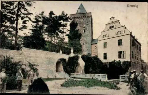 Ak Kettwig Essen im Ruhrgebiet, Schloss Oefte, Teilansicht