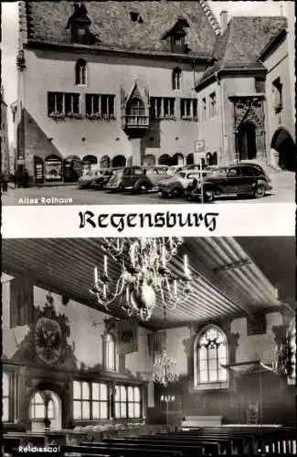 Ak Regensburg an der Donau Oberpfalz, Altes Rathaus, Reichssaal