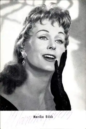 Ak Schauspielerin Marika Rökk, Portrait, Autogramm