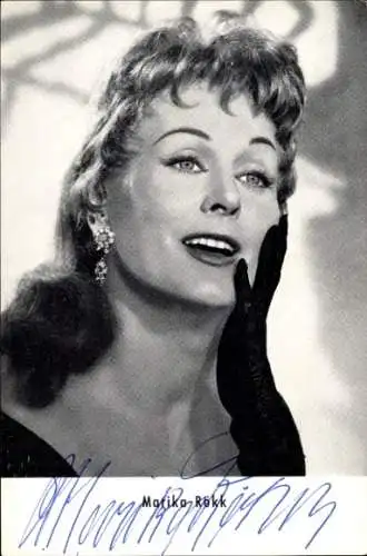 Ak Schauspielerin Marika Rökk, Portrait, Autogramm, die Nacht vor der Premiere