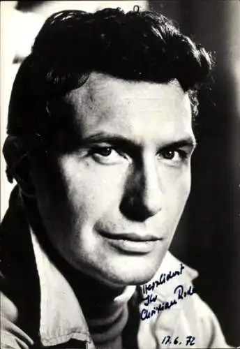Ak Schauspieler Christian Rode, Portrait, Autogramm