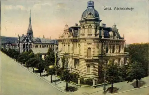 Ak Gera in Thüringen, Adelheidstraße