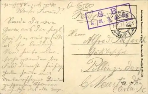 Ak Gera in Thüringen, Adelheidstraße