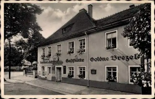 Ak Moritzburg in Sachsen, Gaststätte Goldne Brezel
